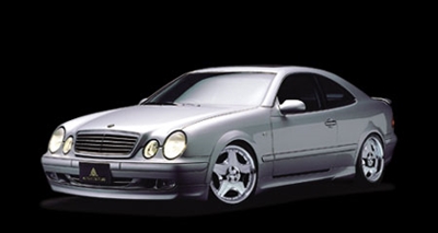 W208(H10-14) CLK-CLASS Credential Line Side skirts 塗装取付込-