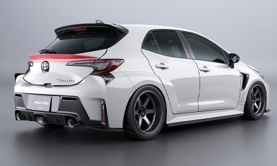 GR カローラ RZ BLACK LABEL リアゲートスポイラー FRP 素地