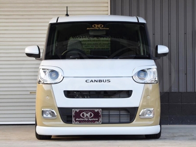 LA850 / LA860 ムーヴキャンバス GLANZ フロントハーフスポイラー FRP