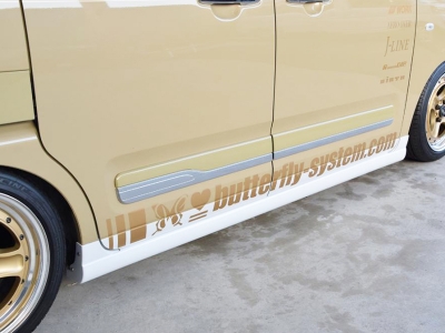 LA850 / LA860 ムーヴキャンバス GLANZ サイドステップスポイラー FRP