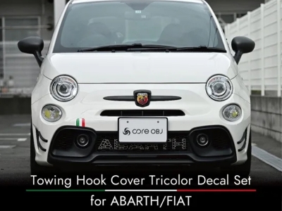 FIAT500 595 695アングリー アイブロー マットブラックABSプラ FIAT500 595 695アングリー アイブロー マットブラックABSプラ
