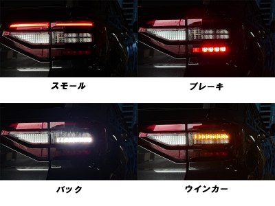 ライズ A20#A/210A チューブフルLEDテールランプ シーケンシャル レッド/クリアレンズ | Autostyle