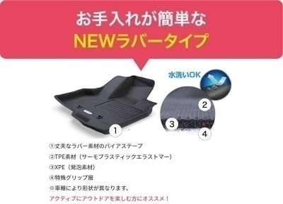 B3系 デリカ ミニ 3D フロアマット Newラバータイプ | Autostyle