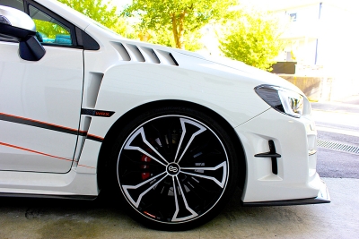 VAG VAB WRX S4/STI フロント エアロオーバーフェンダー 素地 | Autostyle