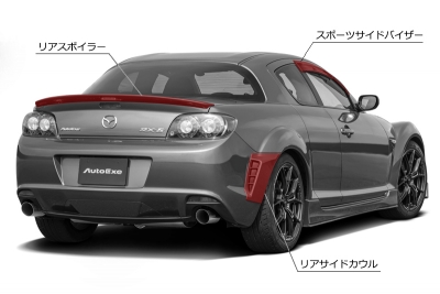 RX-8 SE-07S リアサイドカウル 素地 | Autostyle