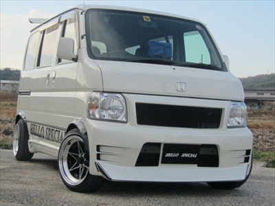 バモス HM1/2 フロントバンパースポイラー 塗装済み バモスHM1 ホワイト フロントバンパー バモス HM1⁄2