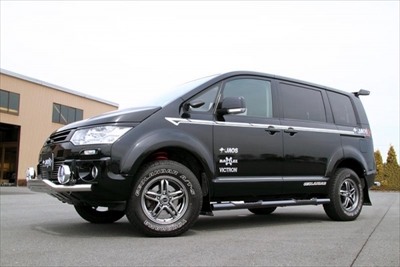 CV1W デリカD5 サイドステップ ジャオス JAOS サイドステップ ブラック デリカ D:5 19+ DIESEL 新型