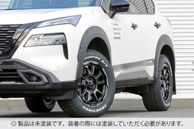 JAOS マッドガードIII エクストレイル31系用 フロント.リアセット 500.jpg