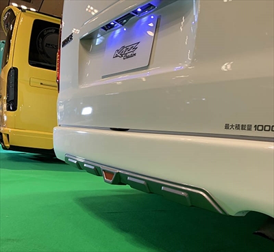 ハイエース 200系 1～4型後期 リアバンパーアンダーガード シルバー