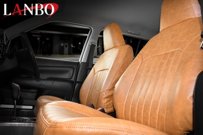 160系 サクシードハイブリッド LANBO レザーシートカバー キャメル