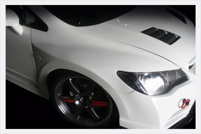 不*火様 FD2 シビックRRstyle オーバーフェンダー タイプR 無限 FD2 RRタイプオーバーフェンダー