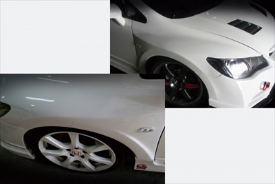 不*火様 FD2 シビックRRstyle オーバーフェンダー タイプR 無限 不*火様 FD2 シビックRRstyle オーバーフェンダー タイプR 無限
