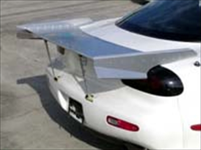 RX-7 FD3S TiRacingオリジナル ＧＴウィング ドライカーボン 車検非対応（幅1700mm 高275mm） クリア塗装済み RX-7 FD3Sに使用 GTウイング 汎用