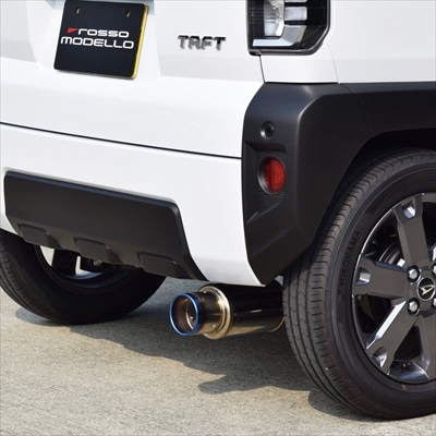 タ*ケ様 タフト マフラー 2WD ターボ LA900S COBASSO Ti- LA900S タフト 2WD ターボ用 COBASSO Ti-C 砲弾デザインマフラー