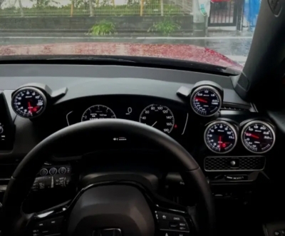 FL5 シビックタイプR FRP シングルメーターフード A-type (Right side