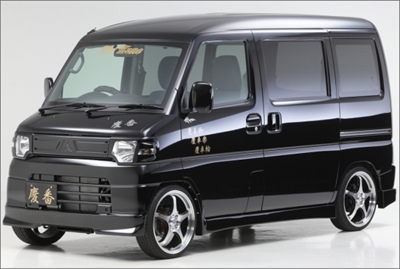 ミニキャブバン U61V 62V 後期 メッキ ドア ミラー ガーニッシュ MIR－SID－225 カバー パネル BRIGHTZ ミニキャブバン U61V U62V 後期 メッキドア