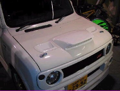 ラパン he21s ss ボンネット ラパンSS HE21 インテークカウル付き排気ダクト付きFRPボンネット
