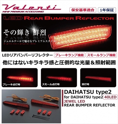 タントカスタム☆LA600S☆ヴァレンティ☆LEDリフレクター
